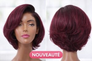 Perruque courte Bordeaux chic